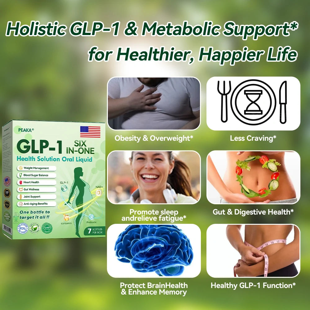 Final call! Get the ๐บ๐ธ๐ฟ PEAKAยฎ GLP-1 6-in-1 Health Solution Oral Liquid at 80% off todayโone dose a day for visible changes in just 7 days, targeting obesity, heart health, diabetes, and more.