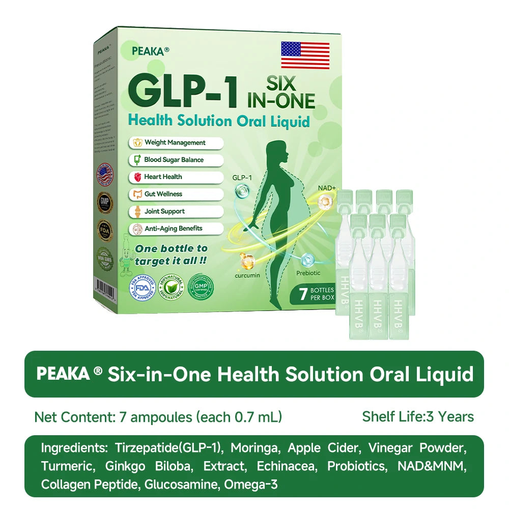 Final call! Get the ๐บ๐ธ๐ฟ PEAKAยฎ GLP-1 6-in-1 Health Solution Oral Liquid at 80% off todayโone dose a day for visible changes in just 7 days, targeting obesity, heart health, diabetes, and more.