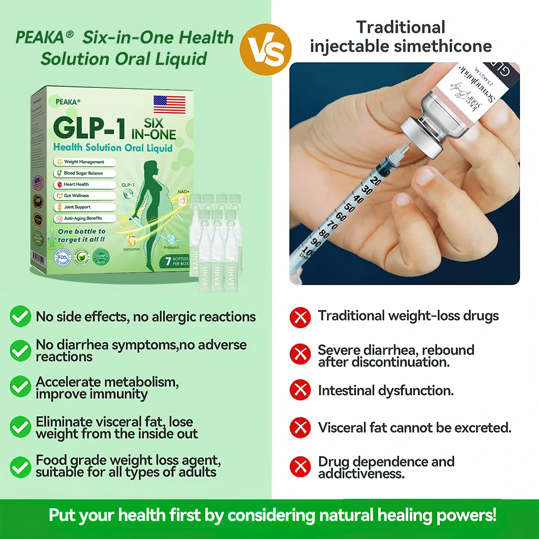 Final call! Get the ๐บ๐ธ๐ฟ PEAKAยฎ GLP-1 6-in-1 Health Solution Oral Liquid at 80% off todayโone dose a day for visible changes in just 7 days, targeting obesity, heart health, diabetes, and more.