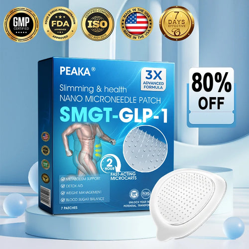 【Last Day Promotion 60% OFF🔥】Peaka® NIDDK-Tirzepatide Slimming & health NANO MICRONEEDLE PATCH🇺🇸👨‍⚕️（Zero Pain, 24/7 Release | Lose 20lbs FAST | 90% Sugar Drop | ）🔥🎁