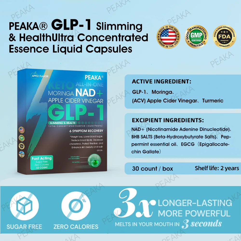 𝐏𝐄𝐀𝐊𝐀® 𝐆𝐋𝐏-𝟏 𝐔𝐥𝐭𝐫𝐚 𝐂𝐨𝐧𝐜𝐞𝐧𝐭𝐫𝐚𝐭𝐞𝐝 𝐋𝐢𝐪𝐮𝐢𝐝 𝐏𝐞𝐚𝐫𝐥𝐬 – 𝐅𝐞𝐚𝐭𝐮𝐫𝐢𝐧𝐠 𝐍𝐀𝐃+, 𝐌𝐨𝐫𝐢𝐧𝐠𝐚, 𝐀𝐂𝐕 & 𝐊𝐞𝐭𝐨 𝐁𝐇𝐁( ✅ 𝐂𝐥𝐢𝐧𝐢𝐜𝐚𝐥𝐥𝐲 𝐞𝐟𝐟𝐞𝐜𝐭𝐢𝐯𝐞, 𝐚𝐝𝐝𝐫𝐞𝐬𝐬𝐢𝐧𝐠 𝐝𝐢𝐚𝐛𝐞𝐭𝐞𝐬, 𝐨𝐛𝐞𝐬𝐢𝐭𝐲, 𝐚𝐧𝐝 𝐜𝐚𝐫𝐝𝐢𝐨𝐯𝐚𝐬𝐜𝐮𝐥𝐚𝐫 𝐜𝐨𝐧𝐜𝐞𝐫𝐧𝐬 𝐟𝐨𝐫 𝐥𝐨𝐧𝐠-𝐭𝐞𝐫𝐦 𝐡𝐞𝐚𝐥𝐭𝐡 𝐛𝐞𝐧𝐞𝐟𝐢𝐭𝐬)